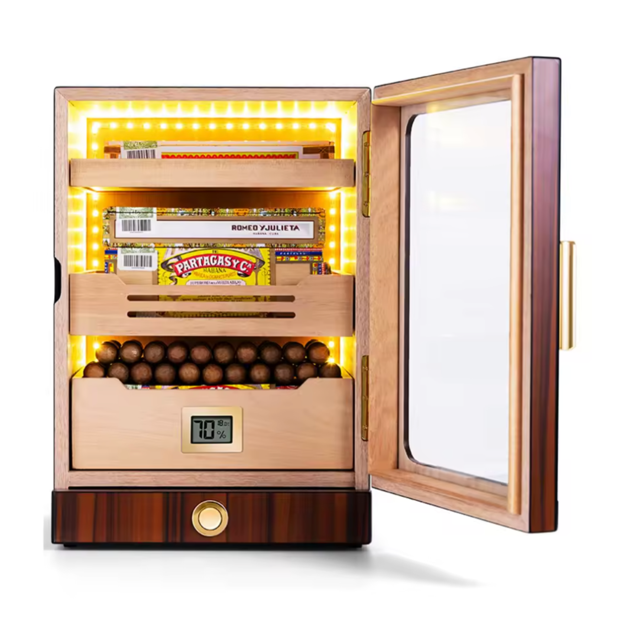 Luxidor Aureum 300 Electric Cigar Humidor Cabinet