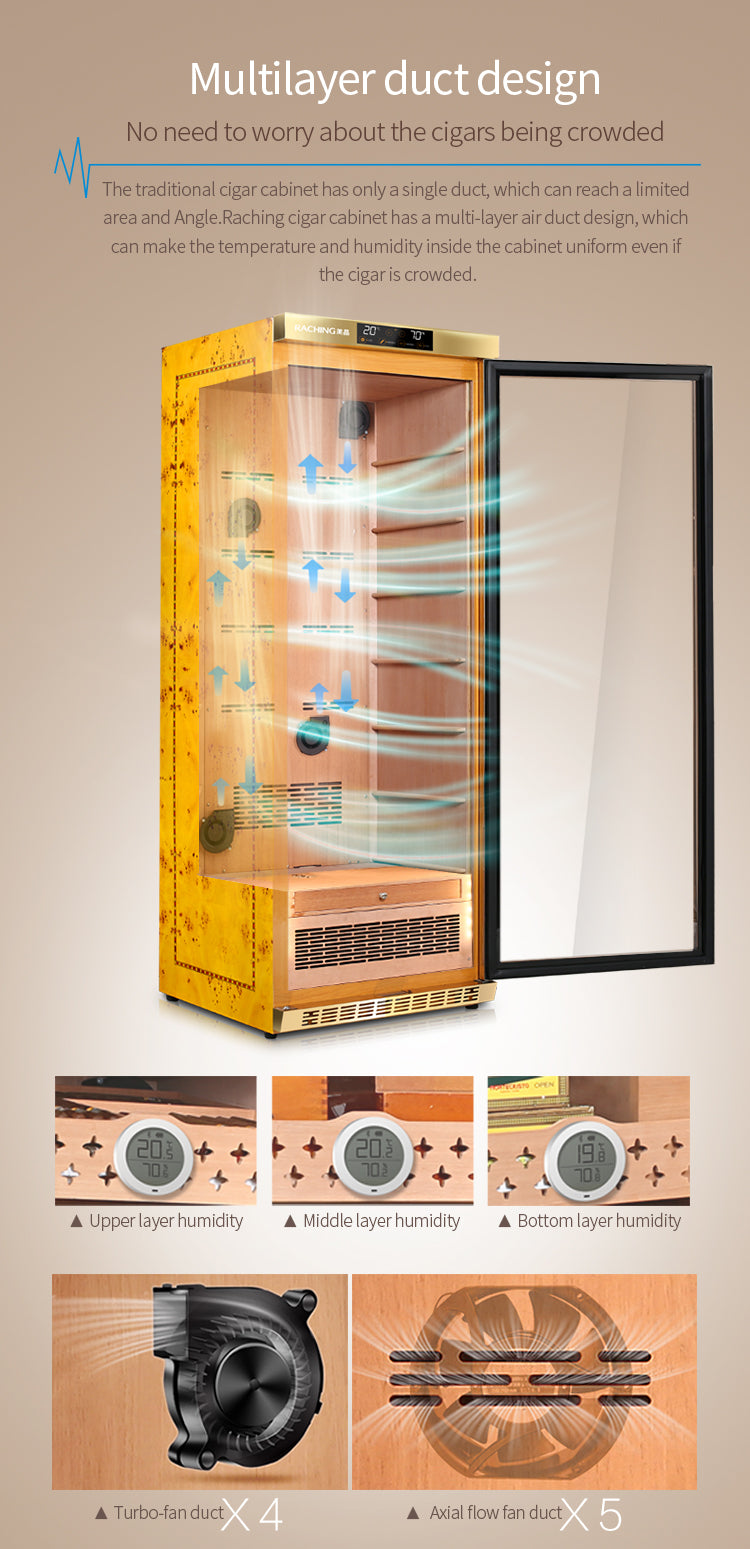 Raching MON3800A - Electric Climate Control Cabinet Humidor  [1800 Cigars]