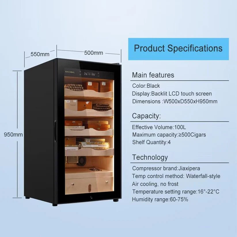Raching MA50 Climate Control Electric Humidor [400 Cigars]